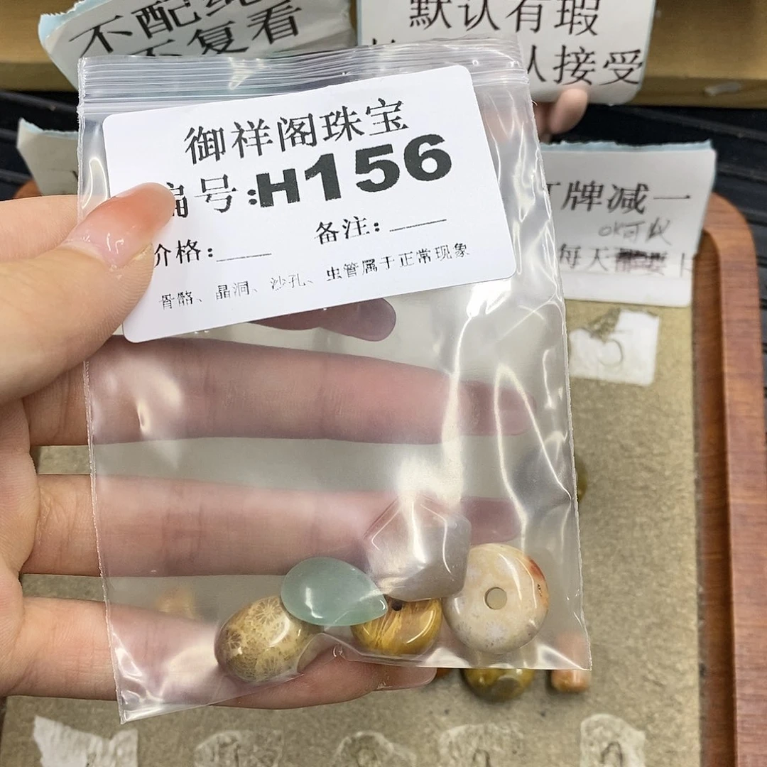 硅化珊瑚（珊瑚玉）未镶嵌颈饰A***E