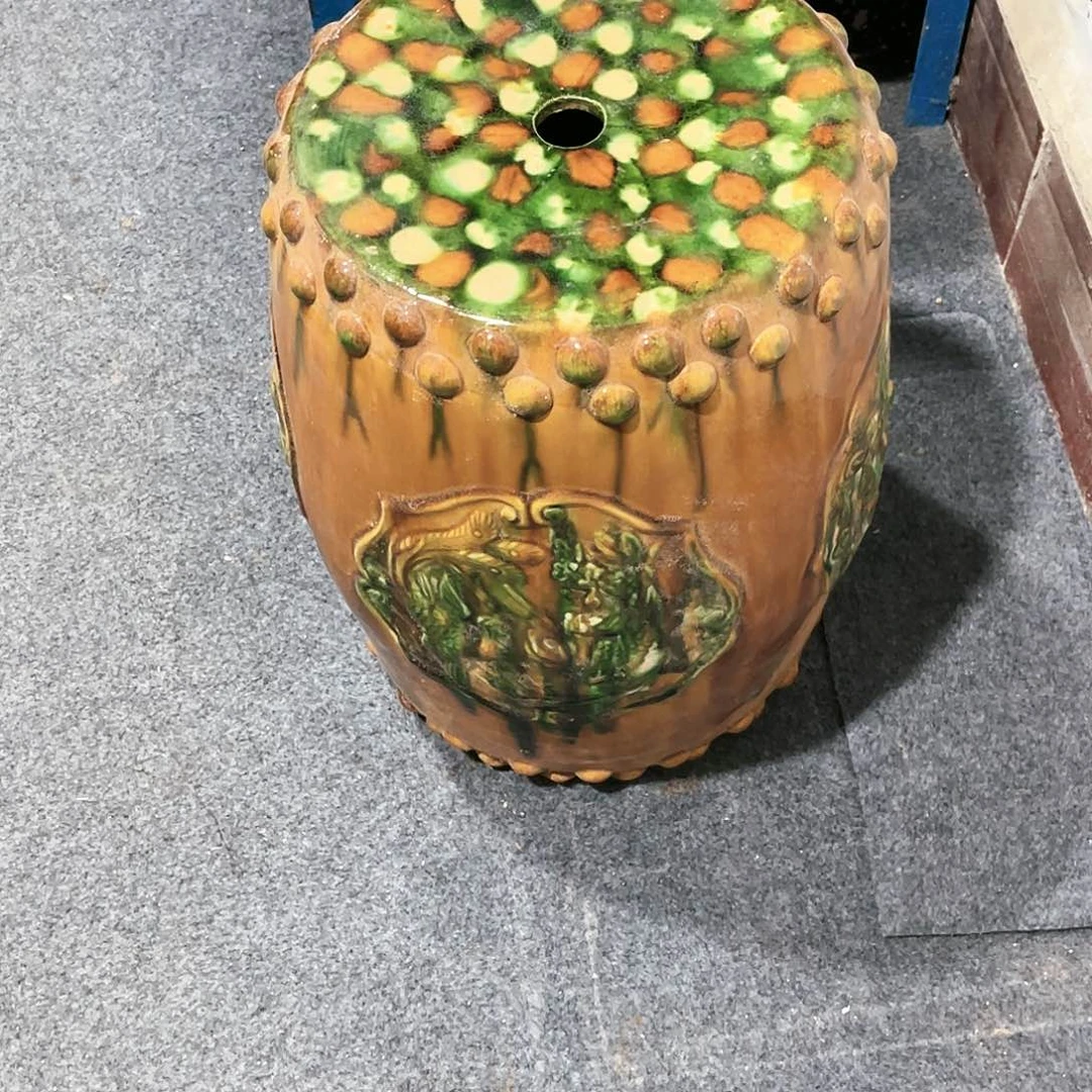 瓦当摆件摆件茶的茶香黄*紫