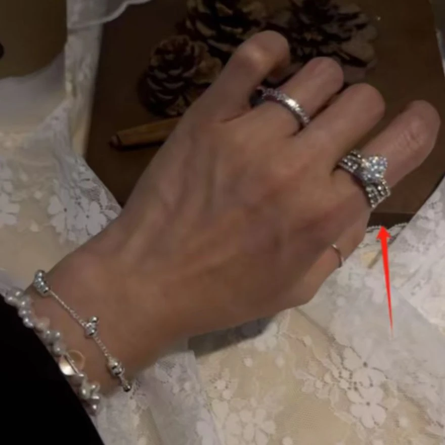 非金属戒指 N1-设计感爆闪满锆精致款戒指jz459【N1线上专属】