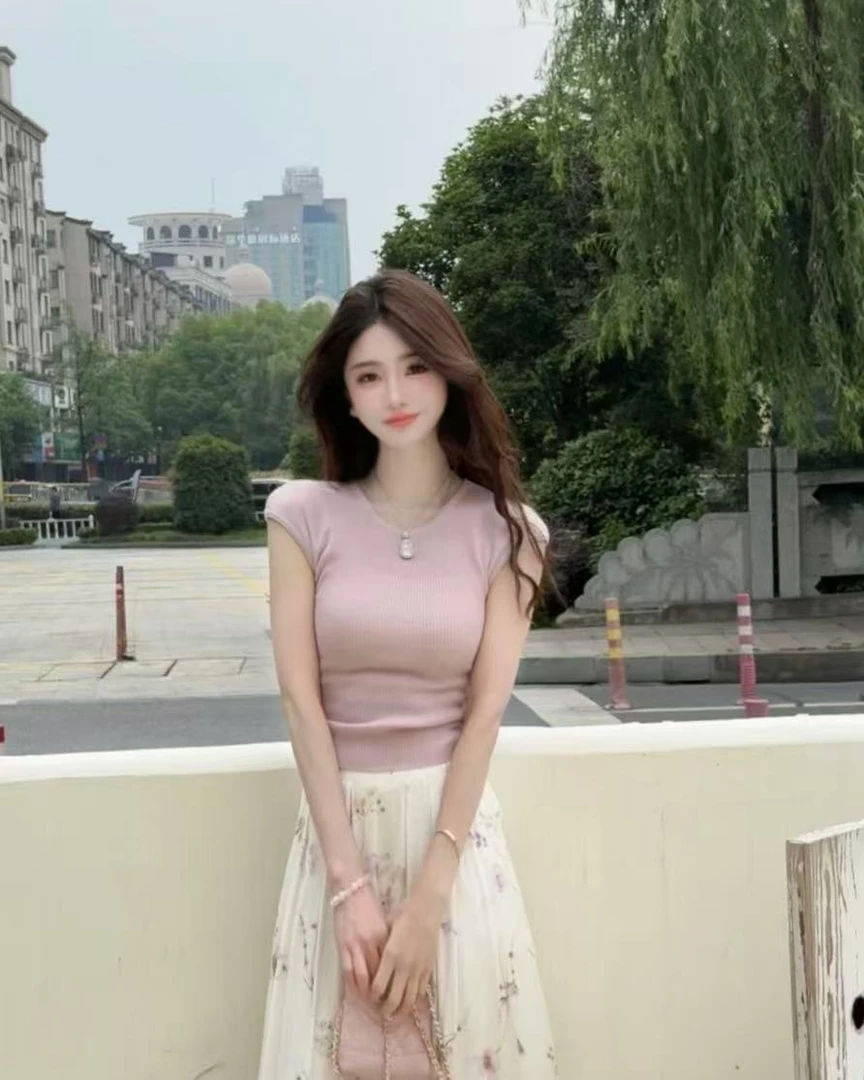 西恩定制●夏季时尚气质设计感背后抽绳针织上衣针织衫JJX5ZZS2714