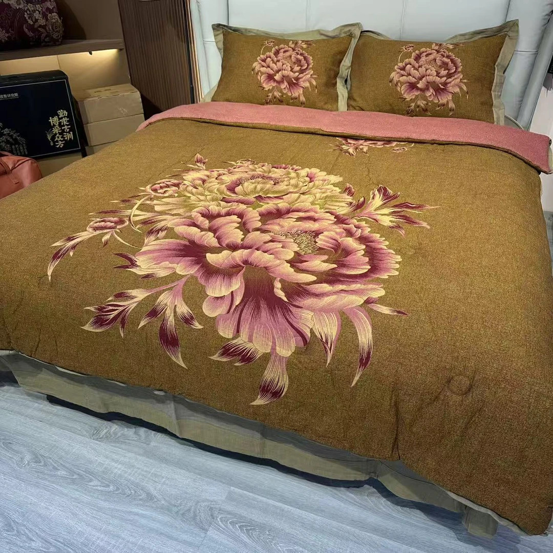 【雅韵—双人被】2.0*2.3米高奢全棉细纱正品德绒装（带包装）