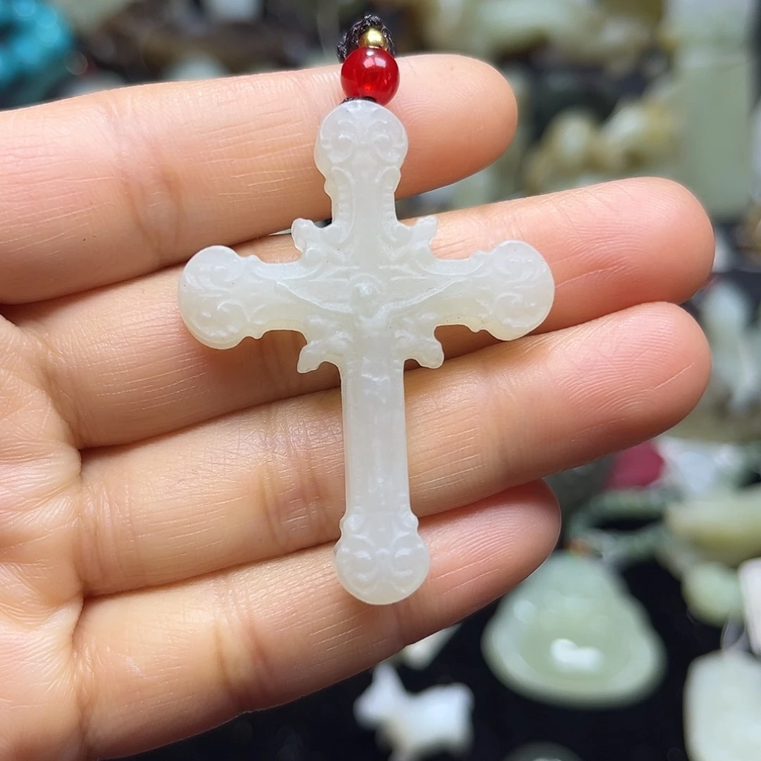 和田玉未镶嵌吊坠(不含链)