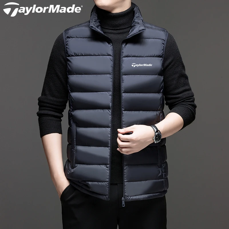 Taylormade冬季男士高尔夫户外运动休闲马甲羽绒服保暖轻薄外套男