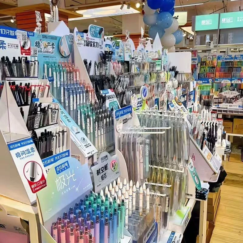 103按动速干双珠中性笔粉色系组合女生刷题笔0.5黑色