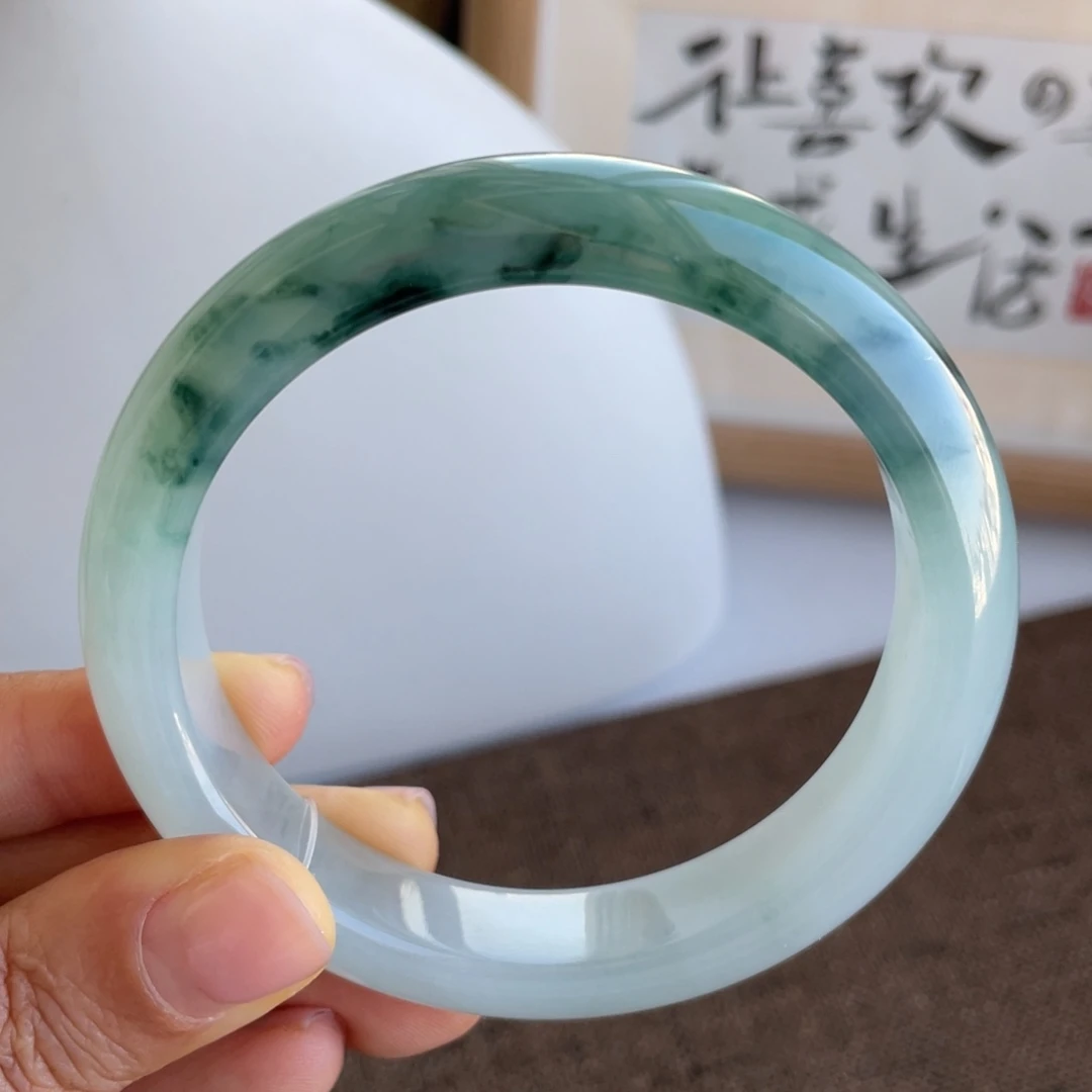 翡翠未镶嵌手镯翡翠手镯56