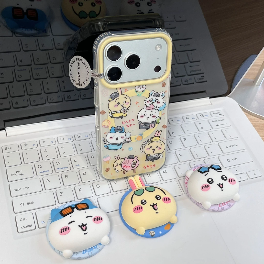 磁吸双层小吉伊一体电容ai拍照按键适用苹果iPhone17promax手机壳