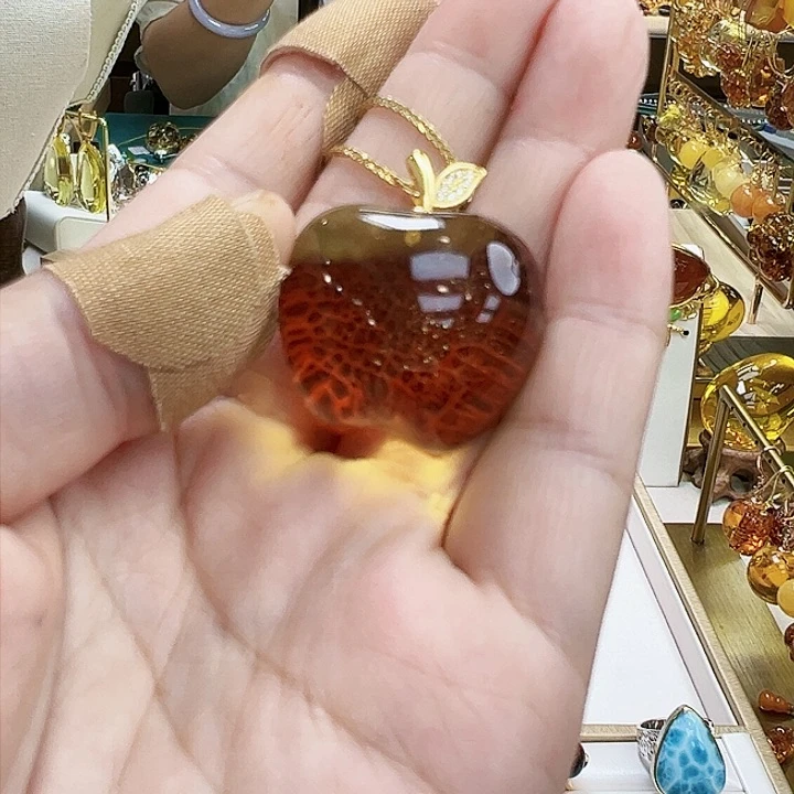 琥珀银S925镶嵌珠宝奇石