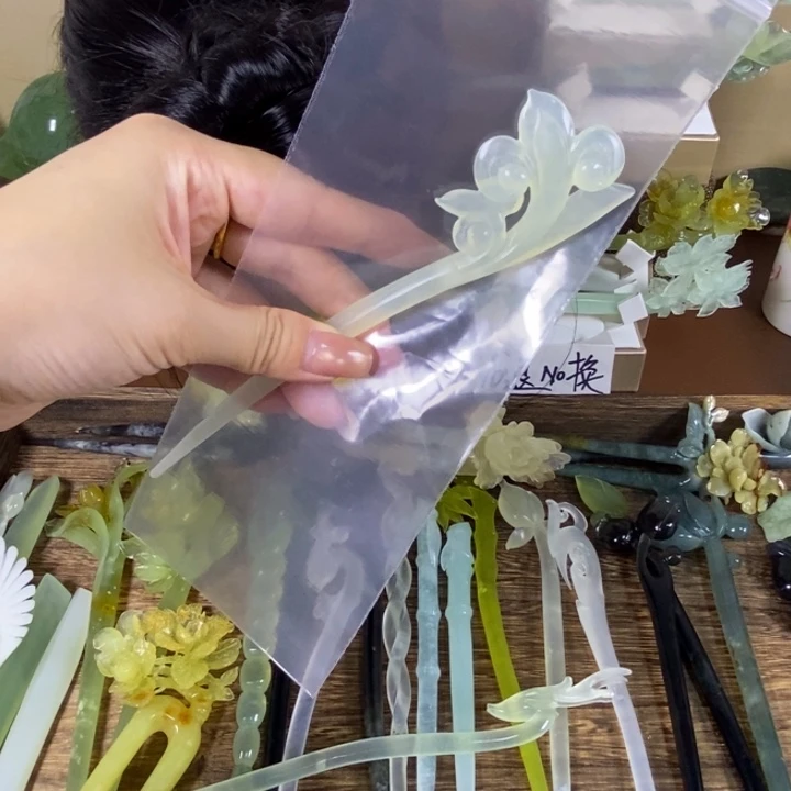 未镶嵌蛇纹石玉发饰