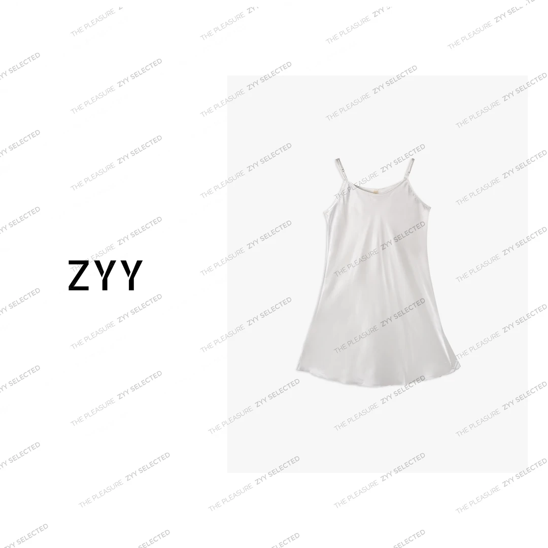 ZYY【清凉吊带】2025/S新品清凉百搭简约杏色吊带女X25XBD02135