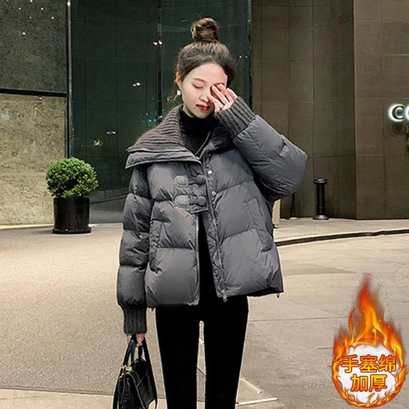 香朵儿冬季棉服女款高级轻奢女装2025年新款保暖面包服短款厚外套