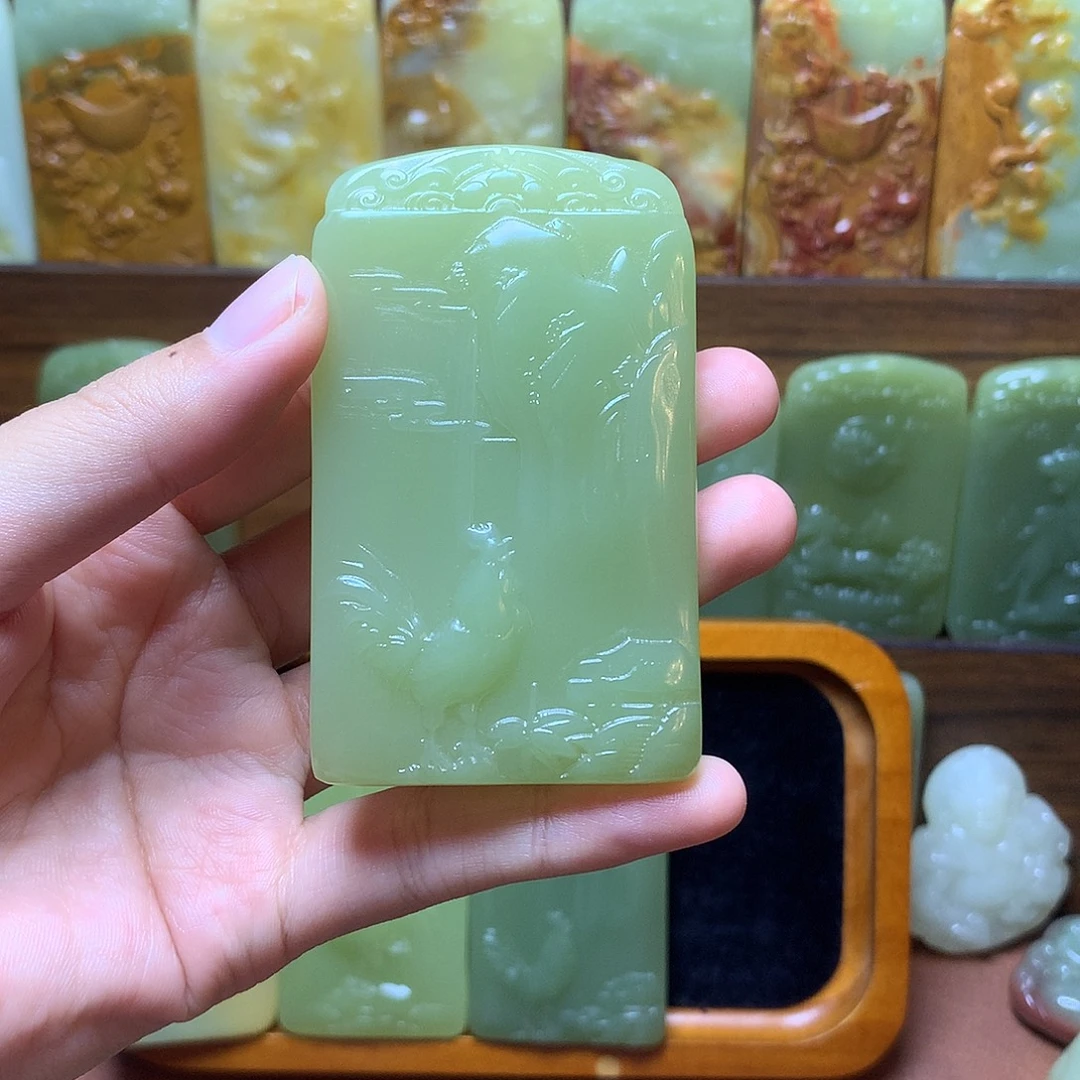 郑***产盆景石方解石石头