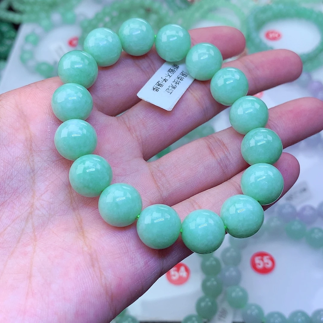 翡翠未镶嵌毛衣链卡12.6