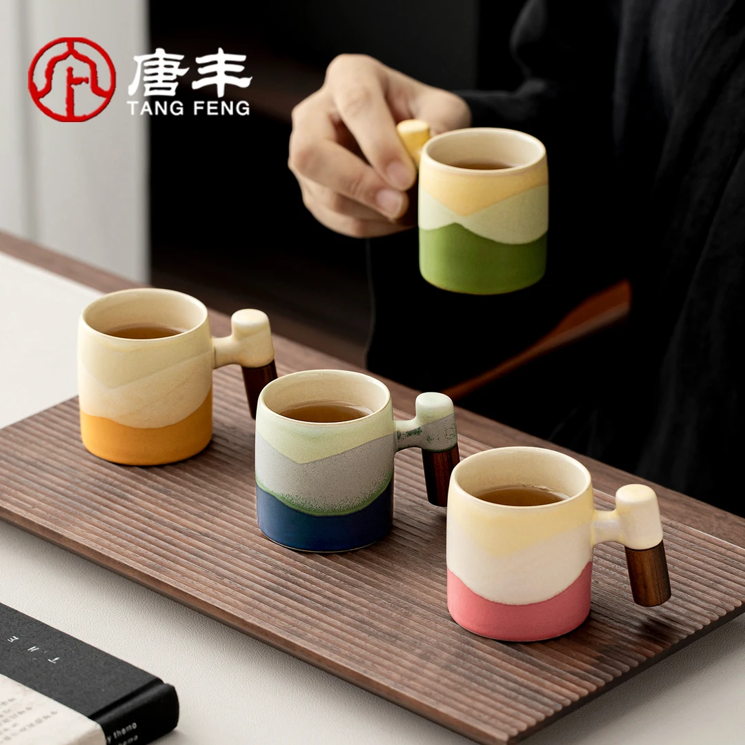 唐丰故宫文创家用千里江山茶杯礼盒送老外生日伴手礼主人杯套装