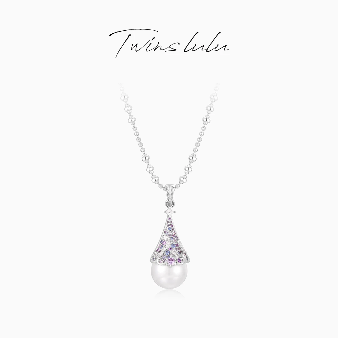 TWINS LULU 镀K金【水滴珠】小众轻奢简约高级水滴形项链TSJ7990