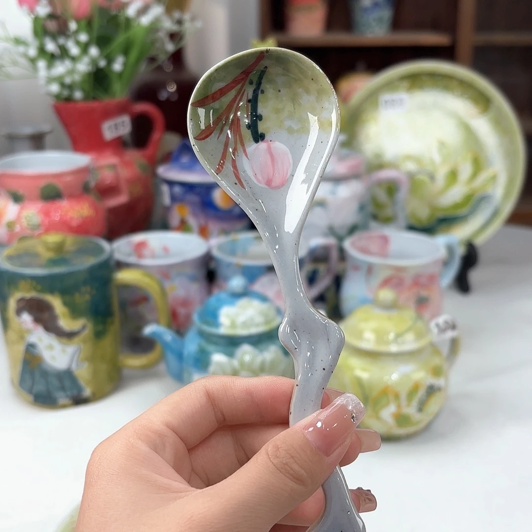 景德镇手绘高温釉下彩陶瓷茶具