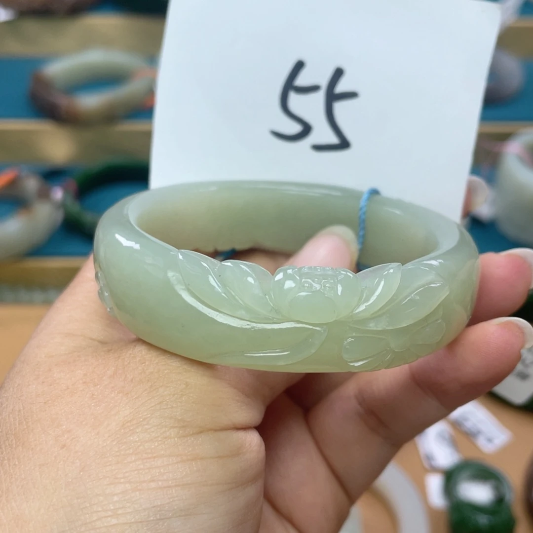 未镶嵌手镯和田玉圈口55
