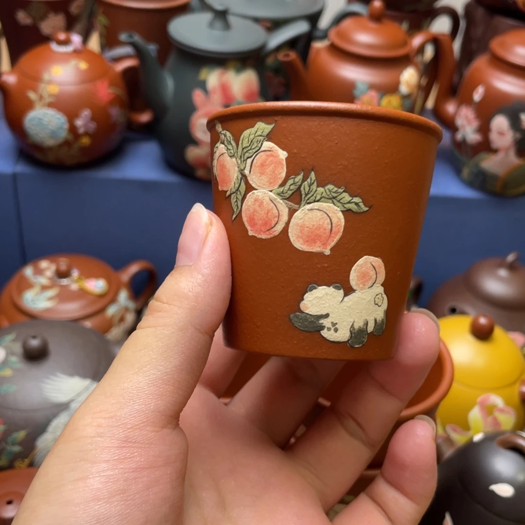 茶杯紫泥紫砂主人杯80cc