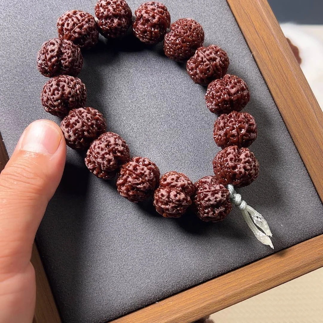 金刚菩提手串梁产区梅花双龙超头20