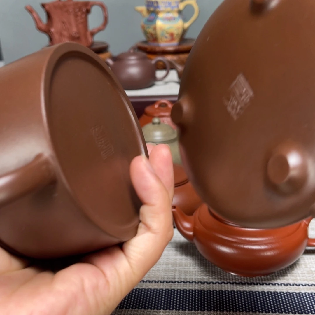 F***9茶壶紫砂子冶石瓢，汉瓦