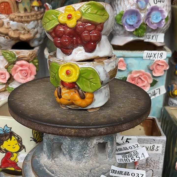 紫砂花盆粗陶材质多肉花盆
