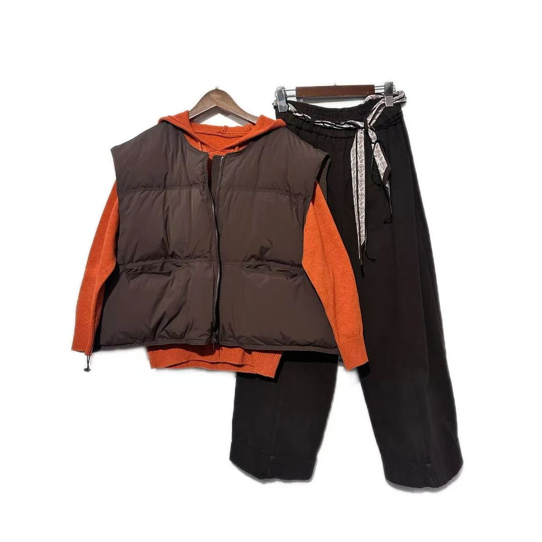 【套装】冬季高档加厚保暖新款套装百搭气质女装9684[FZS]J