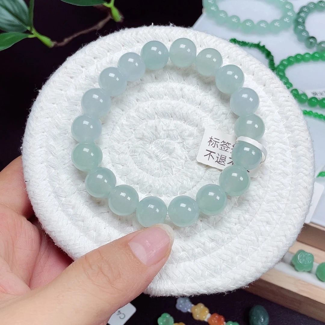 翡翠未镶嵌手链天然缅甸翡翠A货卡11.7