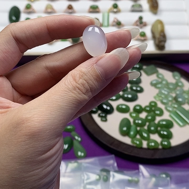 和田玉（碧玉）戒指未镶嵌