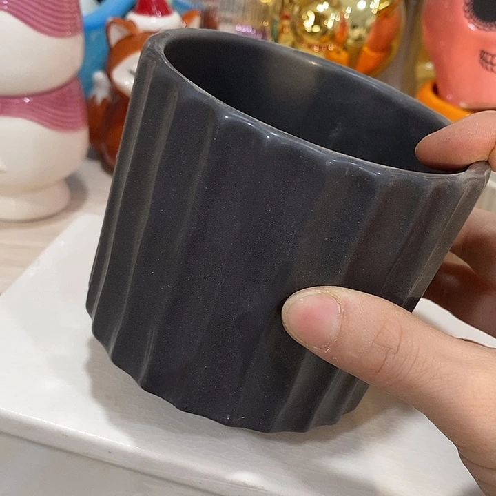 陶摆件陶盆有孔 瑕疵介意勿拍