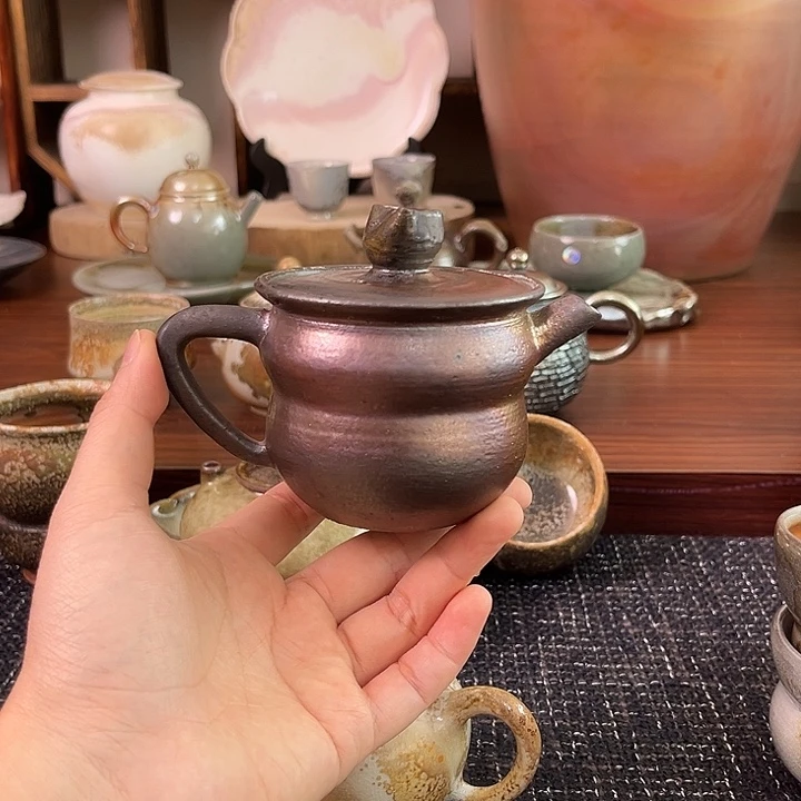 柴烧铁胎葫芦马克壶