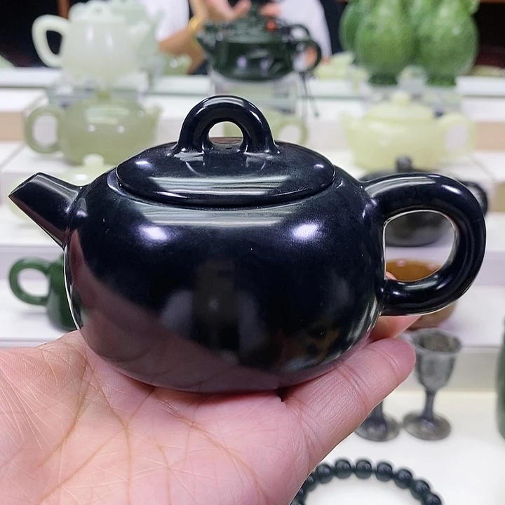 未镶嵌和田玉挂件茶壶170m l