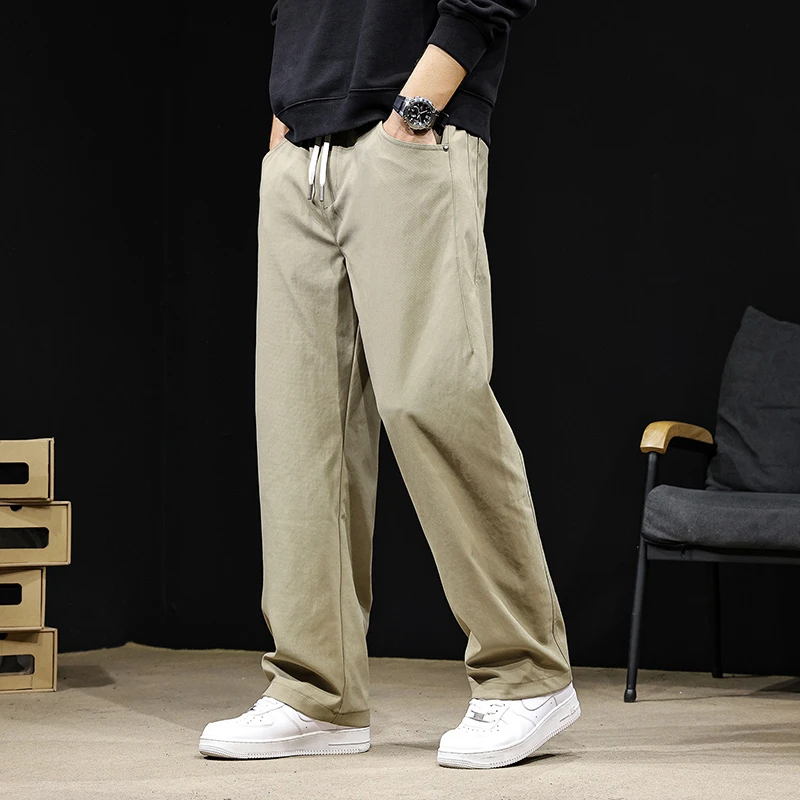 法国Cebrodz美式休闲裤秋季宽松直筒裤大码2025新款哈伦裤男秋季