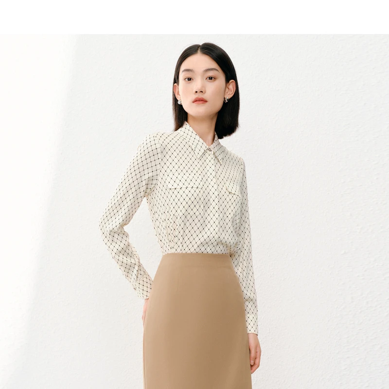 【岚岚专属】【CADIDL】长袖衬衫波点印花设计款春夏上衣CE00730E2