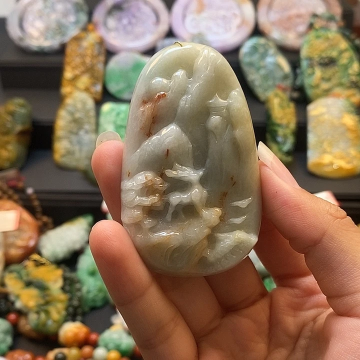 翡翠未镶嵌颈饰翡翠