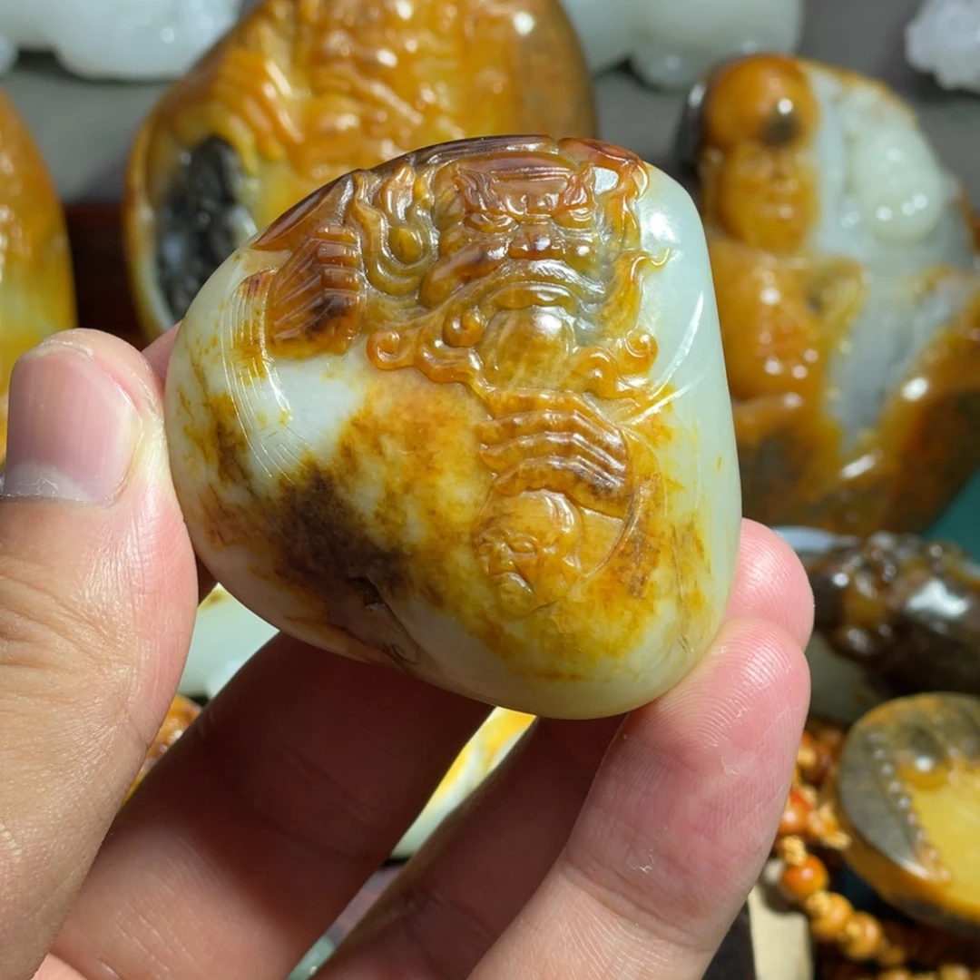 和田玉未镶嵌吊坠(不含链)