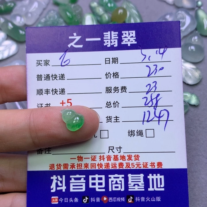 翡翠未镶嵌颈饰E**a翡翠