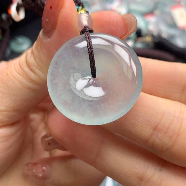 翡翠颈饰未镶嵌翡翠饰品30.7/6.1