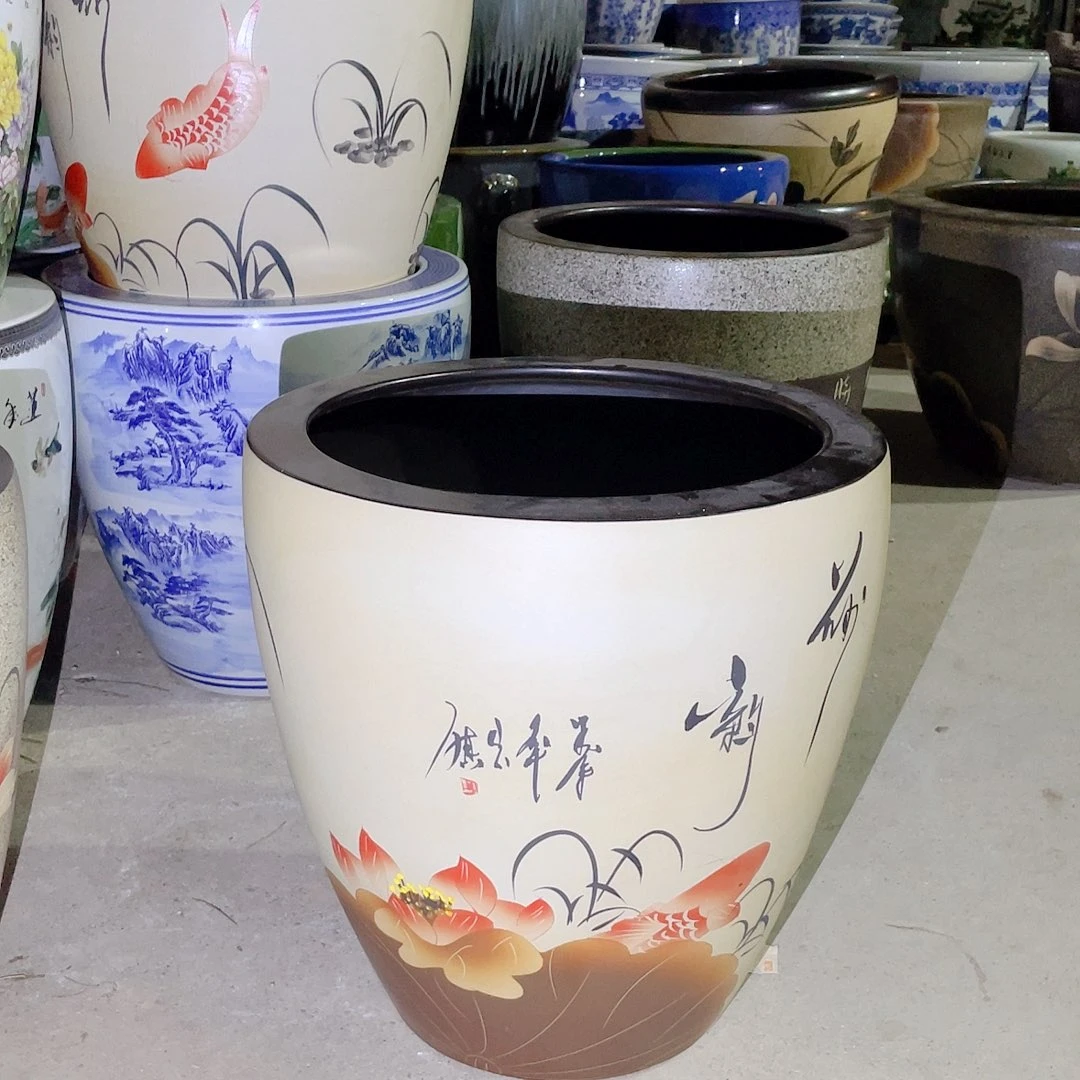 景德镇陶瓷鱼缸景德镇陶瓷鱼缸