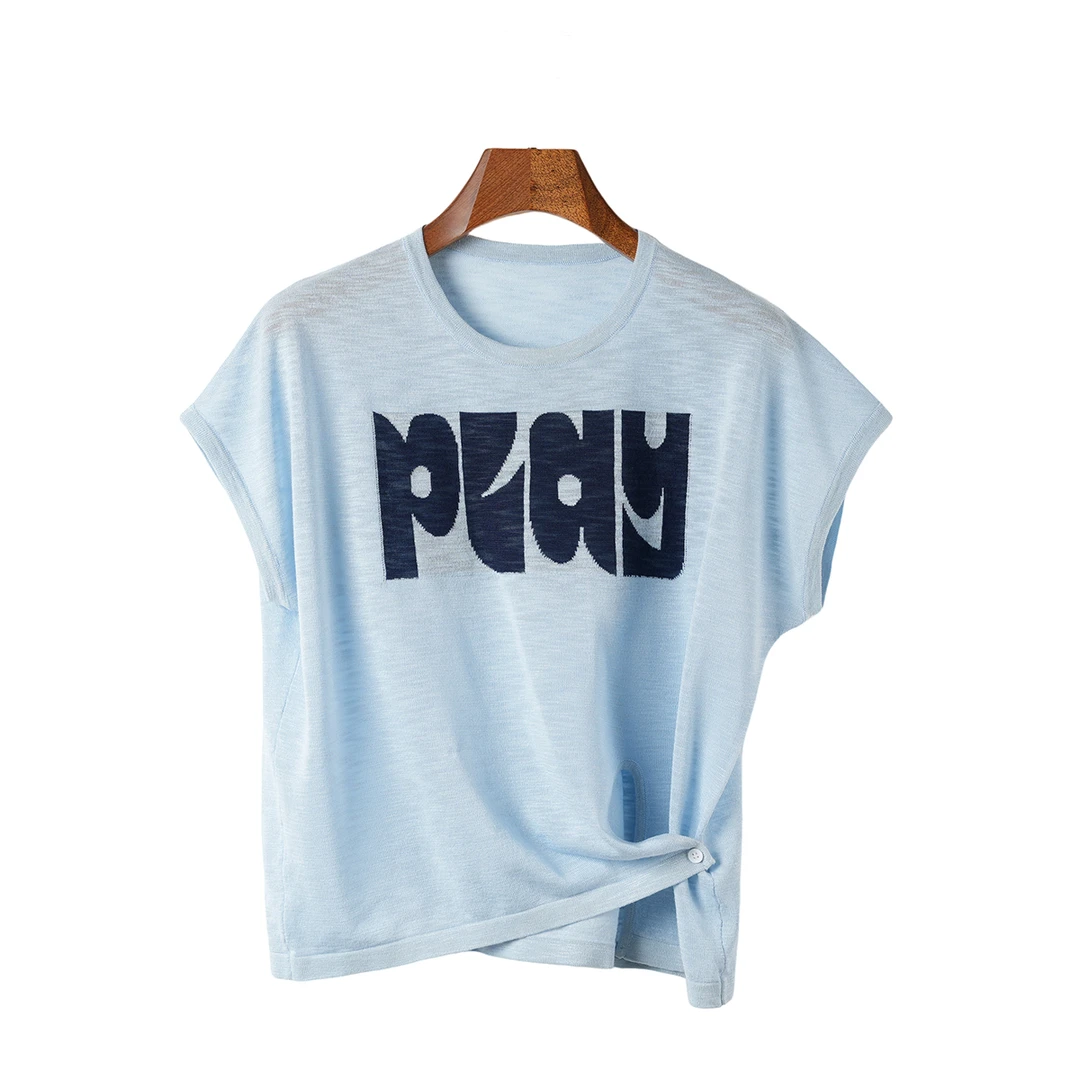 【4.14】新款气质不规则针织衫SK-25249