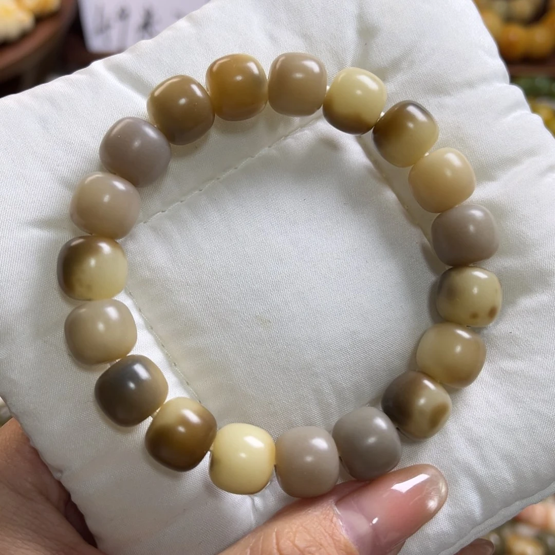 菩提根/象牙果手串新款干磨飘花12