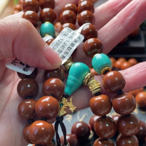 朱***子橄榄核手串/手链橄榄1.2