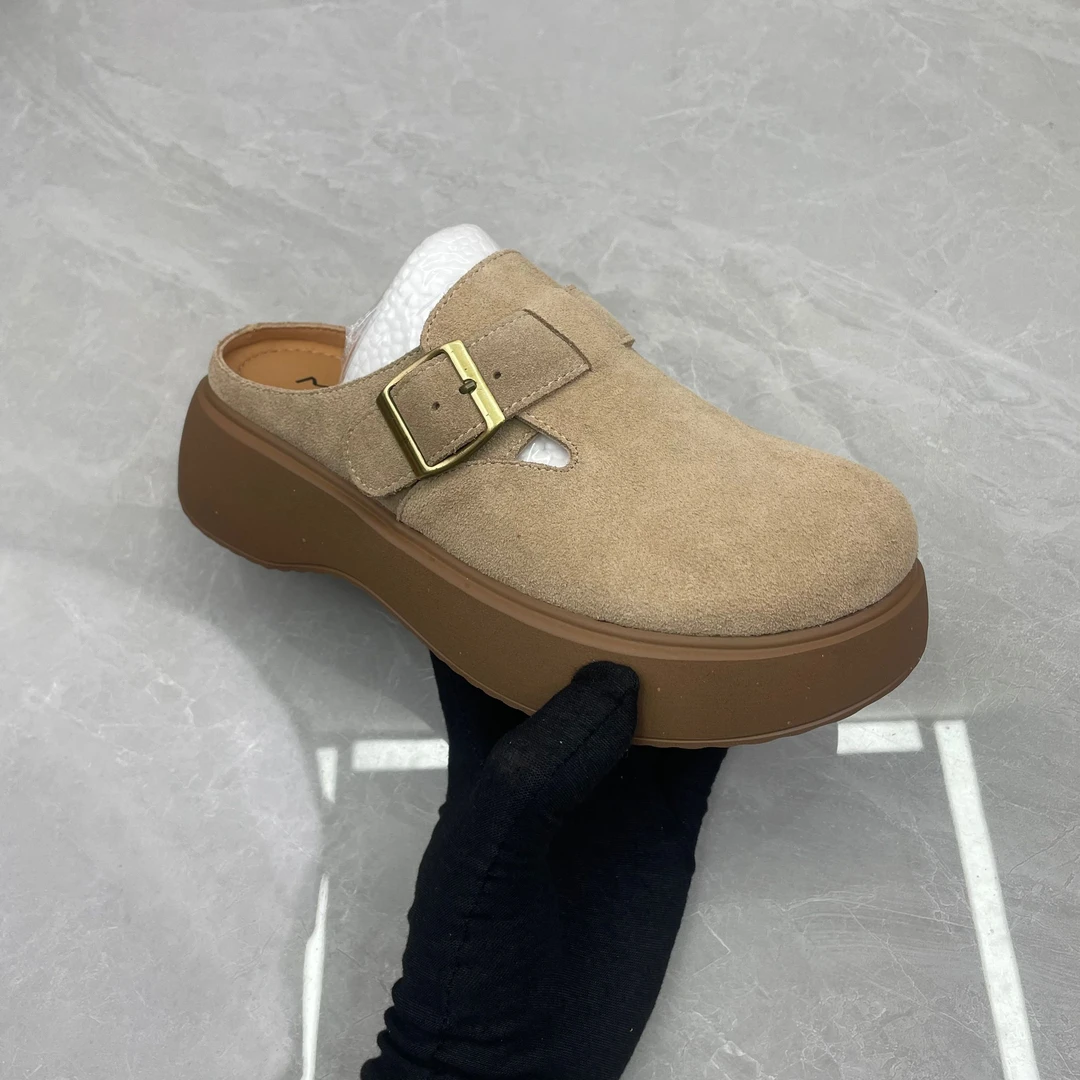 拖鞋女 (牛皮)b2107孤品e区36/35码