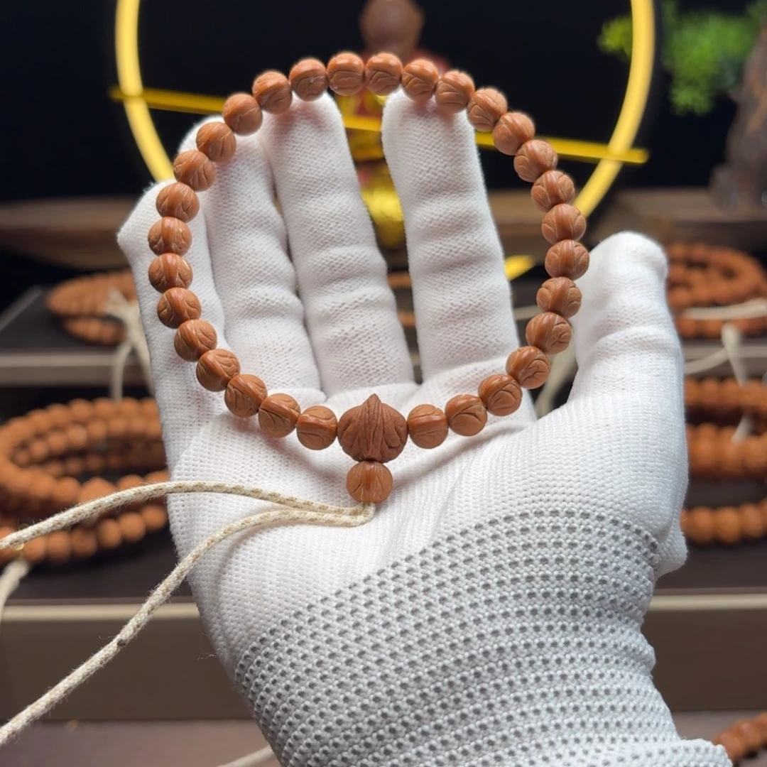 煊***煊木质类陕西秦岭龙纹桃核