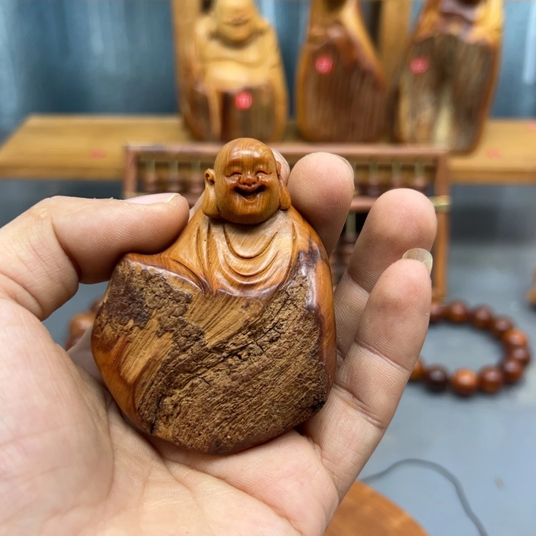 萇***︸木崖柏木摆件手把件