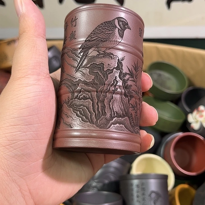 茶杯紫砂全手工紫砂主人杯