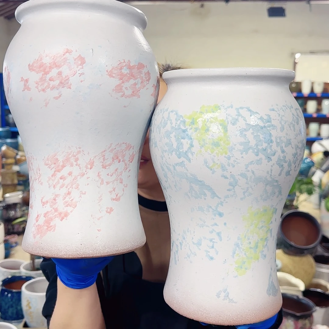 紫砂花盆高28口15