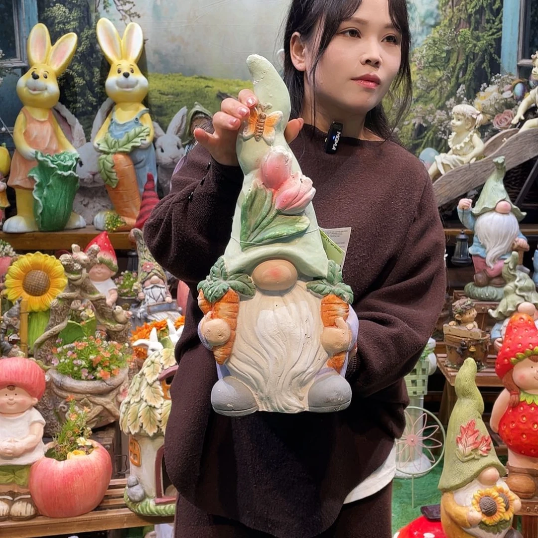 摆件微瑕花园摆件红红火火