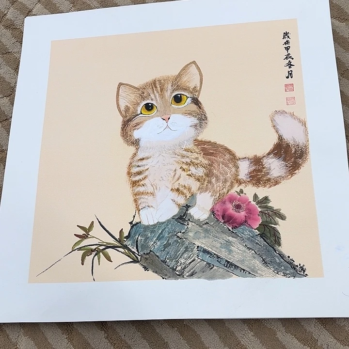 国画花鸟的翅膀是一个巨大的蝴蝶