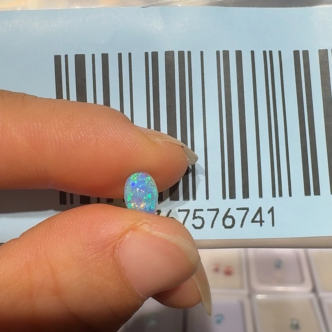 安***里欧泊银S925镶嵌戒指戒指