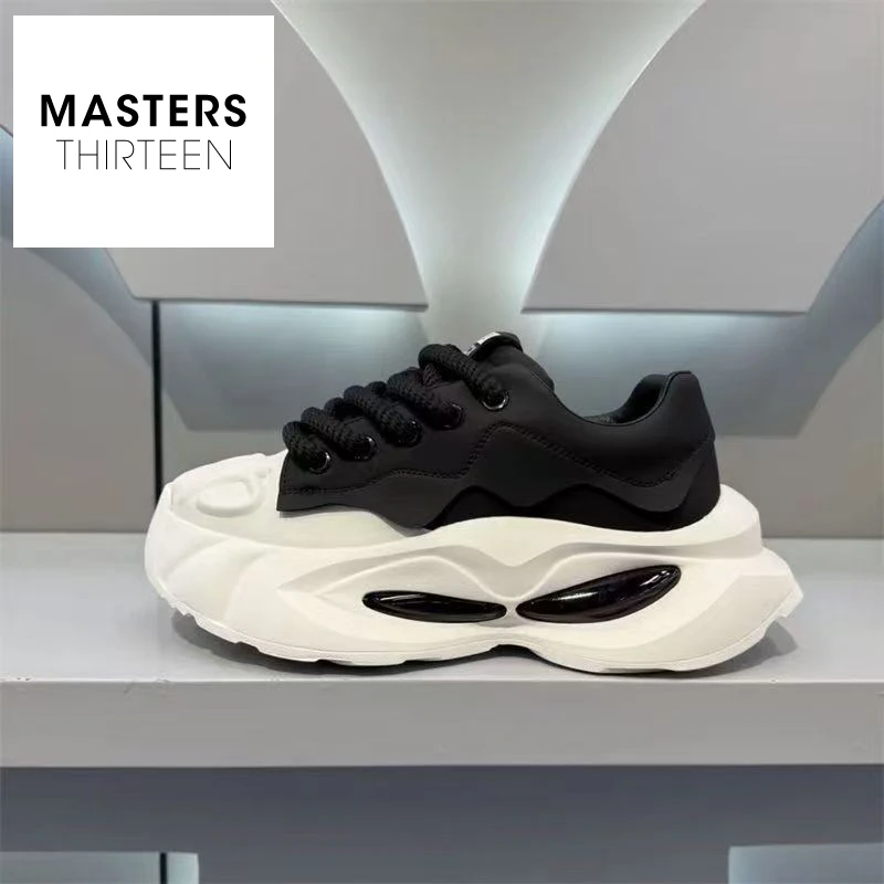 春季男鞋厚底防滑耐磨轻便运动鞋男款时尚百搭增高休闲鞋子-CF005