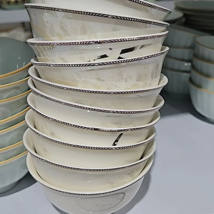 瓷片微瑕4.5寸10个金色海岸米饭碗666